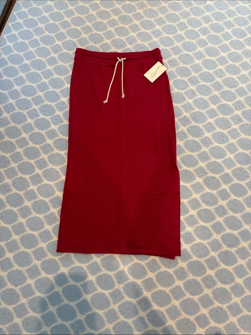 Universal Thread Raspberry Drawstring Midi Skirt